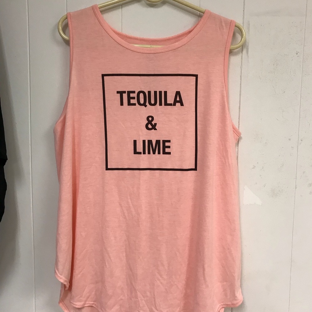 XXL Baby Pink Tequila and Lime Tank